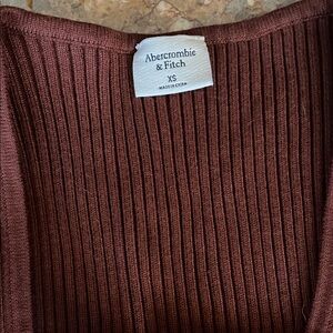 Abercrombie & Fitch Women's Ribbed Bodysuit - Brown/Rust
